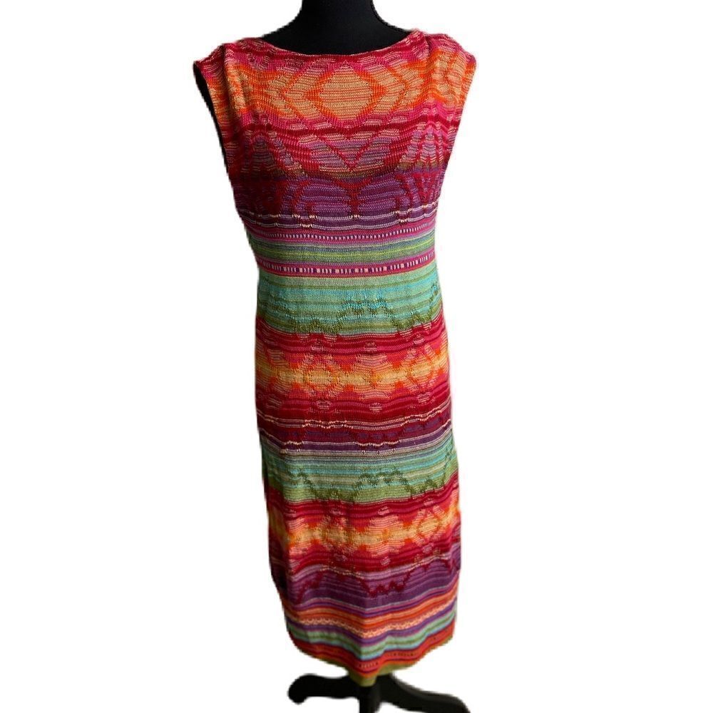 #100 RALPH LAUREN Linen Knit Midi Dress